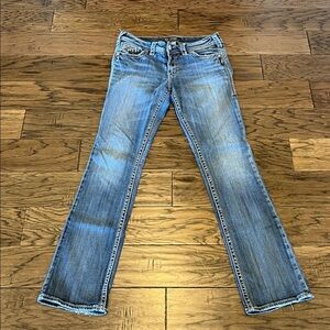 Silver Jeans Suki Flap 17” Bootcut Mid Rise Size 29